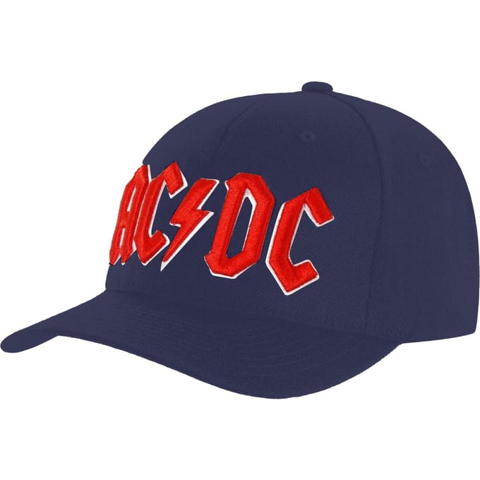 AC/DC Baseballcap met logo voor volwassenen (Marineblauw)