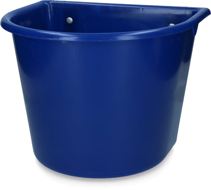 Vplast Voerbak 15 l met ophang Donkerblauw