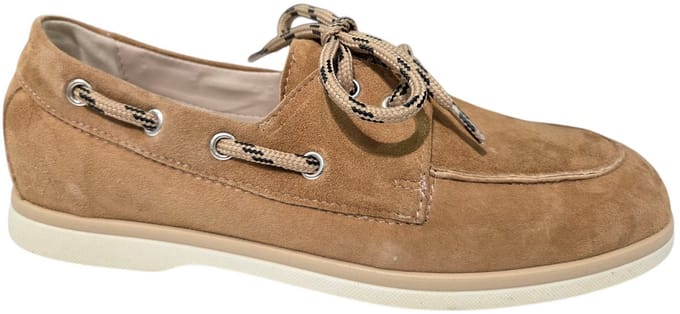 Gianluca Pisati Sidney Camoscio Cuoio Veterschoenen Bruin Suede Dames - Bruin - 38