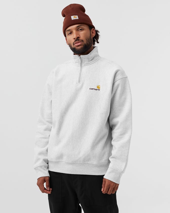 Half Zip American Script Sweatshirt