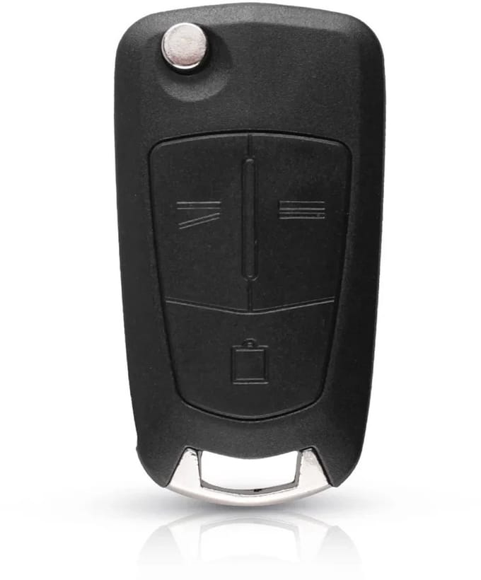 XEOD Autosleutelbehuizing - sleutelbehuizing auto - sleutel - Autosleutel / Geschikt voor: Opel & Chevrolet 3 knops klapsleutel