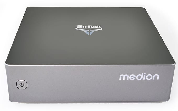 BitBull NUC Mini PC / Desktop Computer - 8GB RAM 250GB SSD M.2 - N100 4-Core@3.4GHz - WiFi 6|Bluetooth 5.2 - HDMI|DisplayPort|USB-C - Windows 11 Pro - Powered by Medion