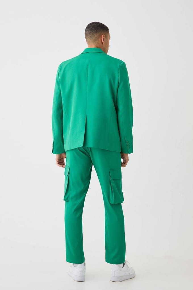 Mix & Match Op Maat Gemaakte Cargo Broeken | Green | Size 34