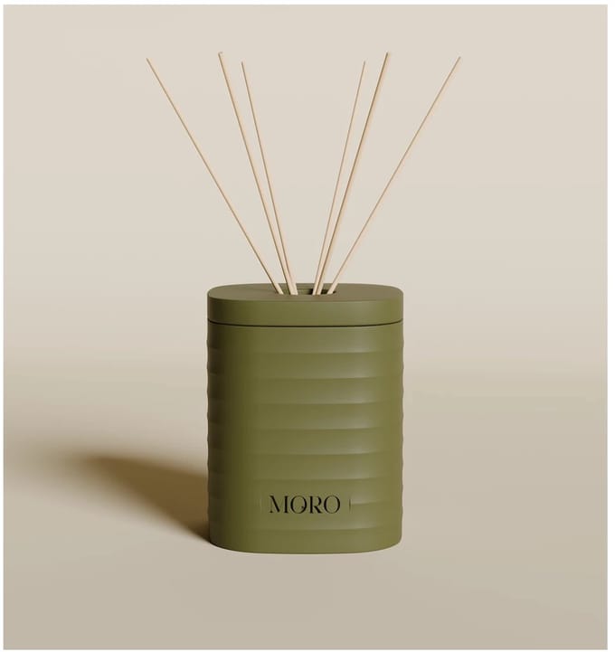 Moro home essentials diffuser 200ml amber & musk olive green