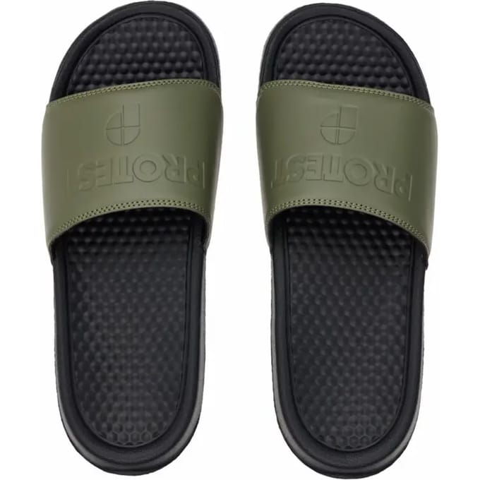 Protest PRTBerden – Badslippers Heren – Brede band – Comfortabele pasvorm – Zwart