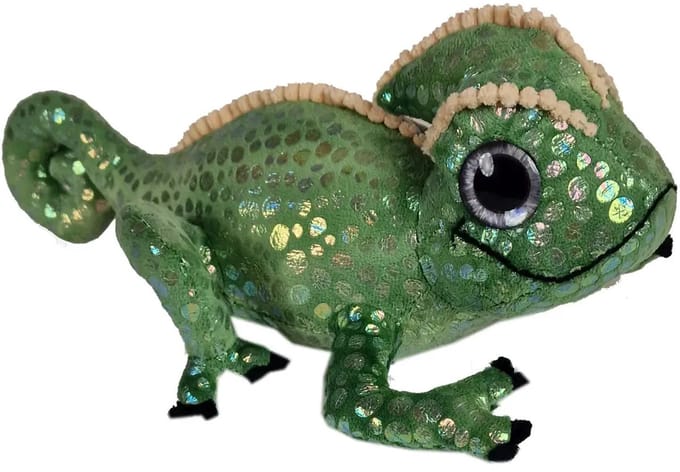 Heunec knuffel Caspar magische dieren chameleon 23cm pluche speelgoed.