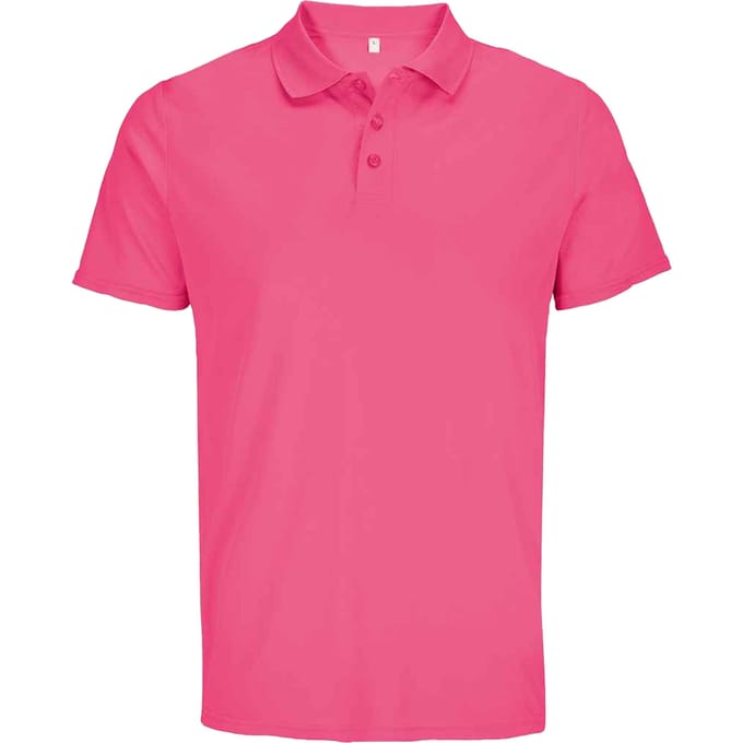 SOLS Unisex Pitcher gerecycled polyester poloshirt voor volwassenen (Lint Roze)