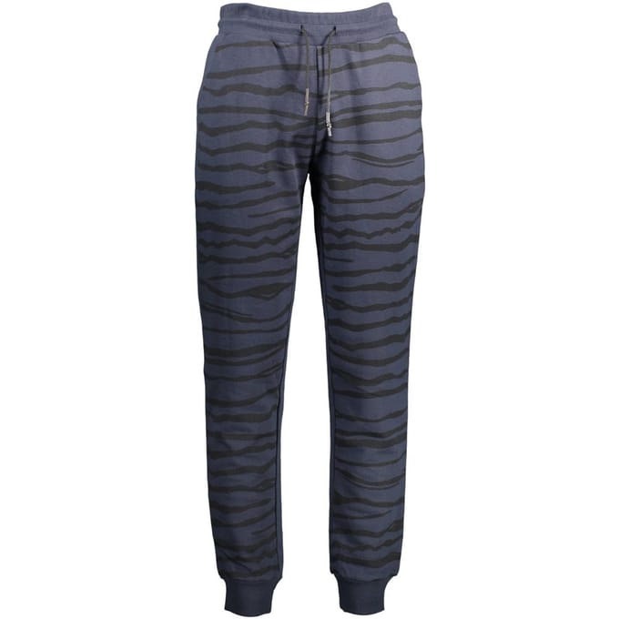 Cavalli Class Blu Katoenen Heren Trainingsbroek