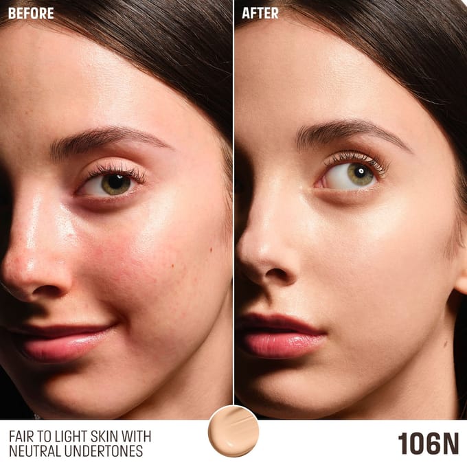 MAKE UP FOR EVER HD Skin Perfecting & Balancing Foundation (Various Shades) - 106N Linen