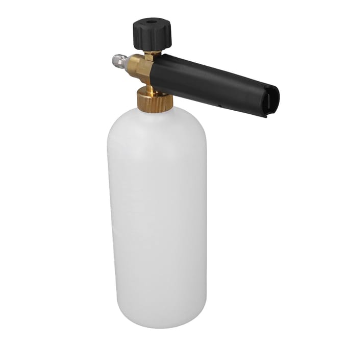 Hogedruk Schuimkan Maximum 4350PSI 14in NPT Snelkoppeling Instelbare Druk Autowasser white