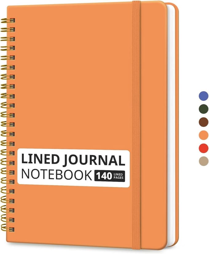 Lined A5 Spiral Notebook met Harde Kaft voor Notities en Schrijven