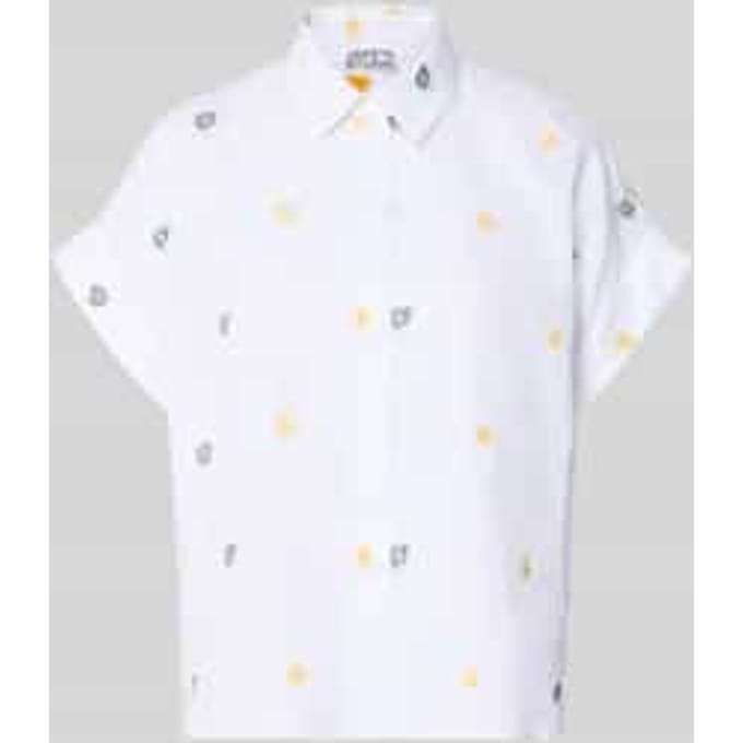 Blouse met overhemdkraag en knoopsluiting