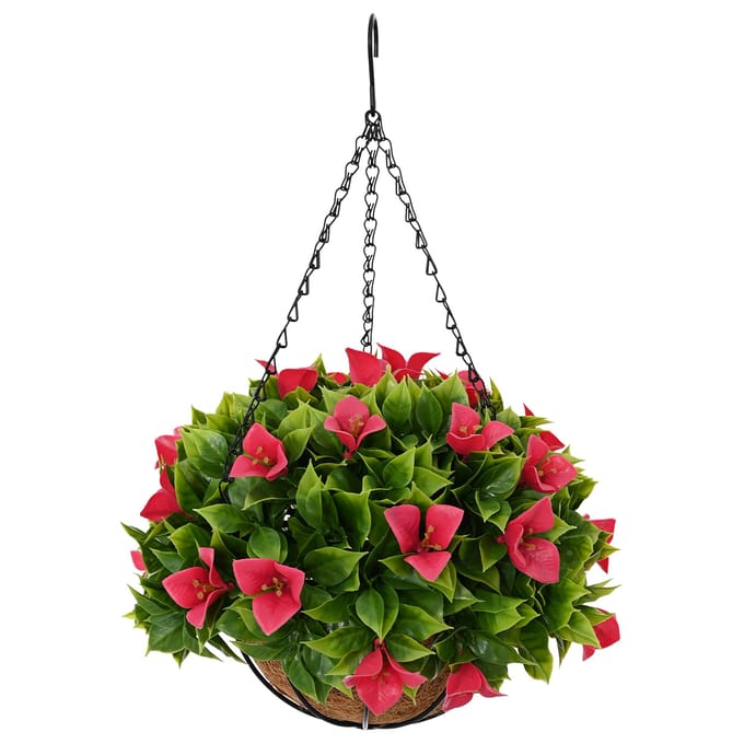 Fleurs Artificielles Roses 33 x 33 x 44 cm PE et Acier