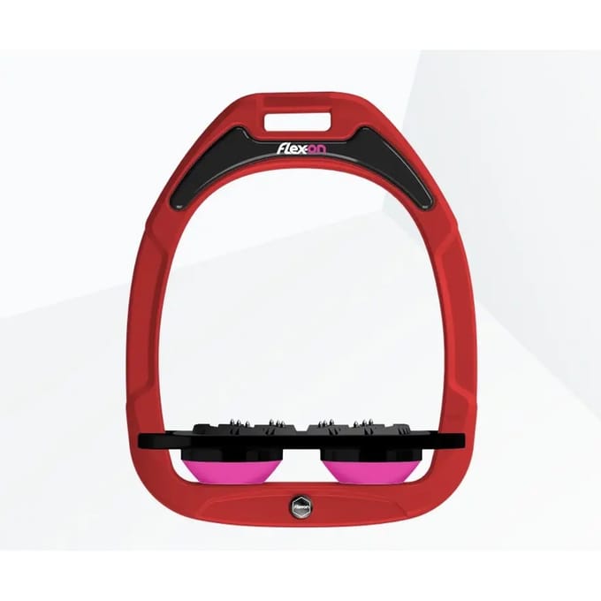 Platte Ultragreep Slenken Rood/Zwart/Roze Flex-On Green Composite