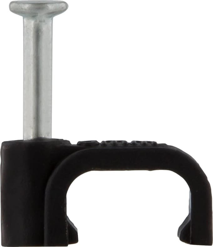 QL kabelclip plat 8mm zwart (20)
