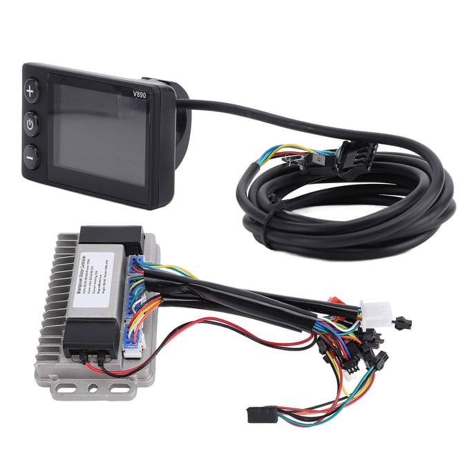 Controller V890 LCD Display Paneel Kit 36V 48V 60V 750W 33A ABS Aluminiumlegering Snelle Warmteafvoer black