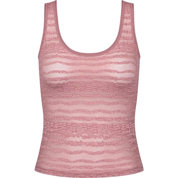 Sloggi Women FREE Evolve Tank Top Lace (1-pack) - dames singlet - oudroze