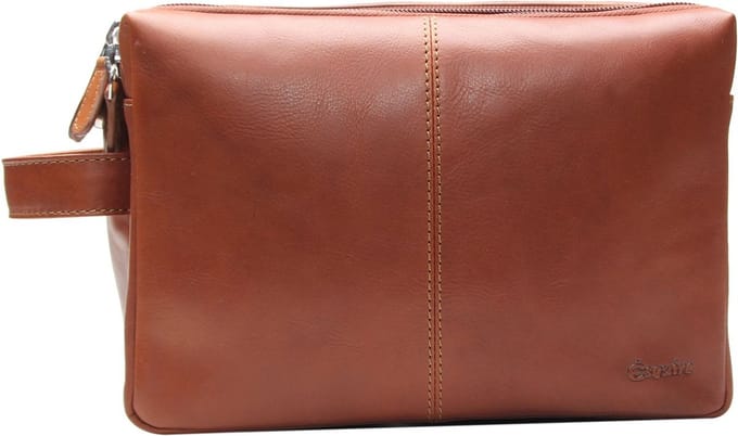 Esquire Toilettas Dallas Cosmetic Bag Brown Bruine