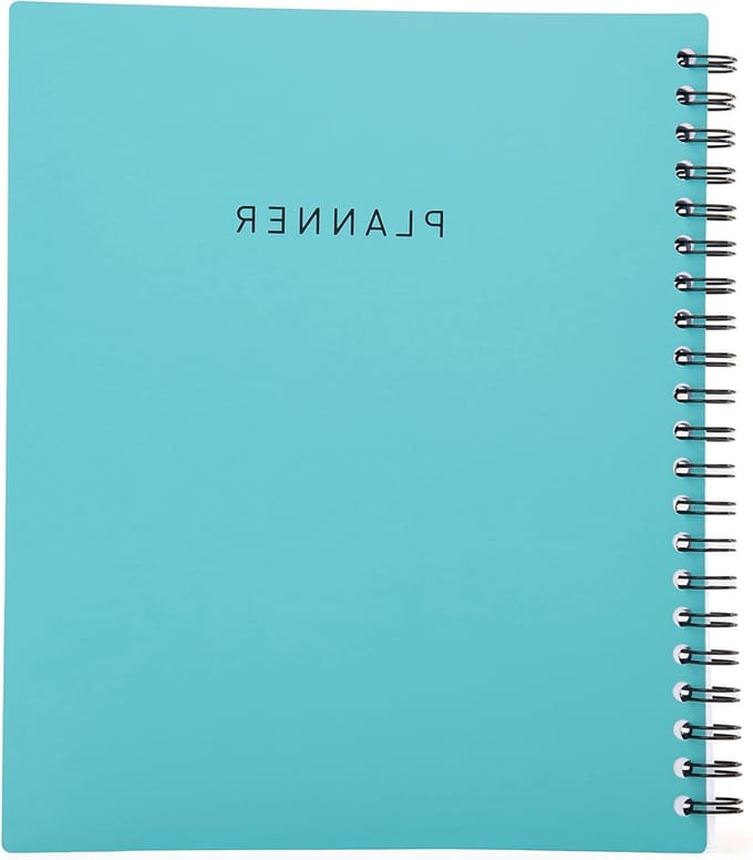 Ongedateerde Planner - Wekelijkse Maandelijkse - Afspraken Plannen - Compact Formaat - 5.5 x 8.5 Inch - Turkoois