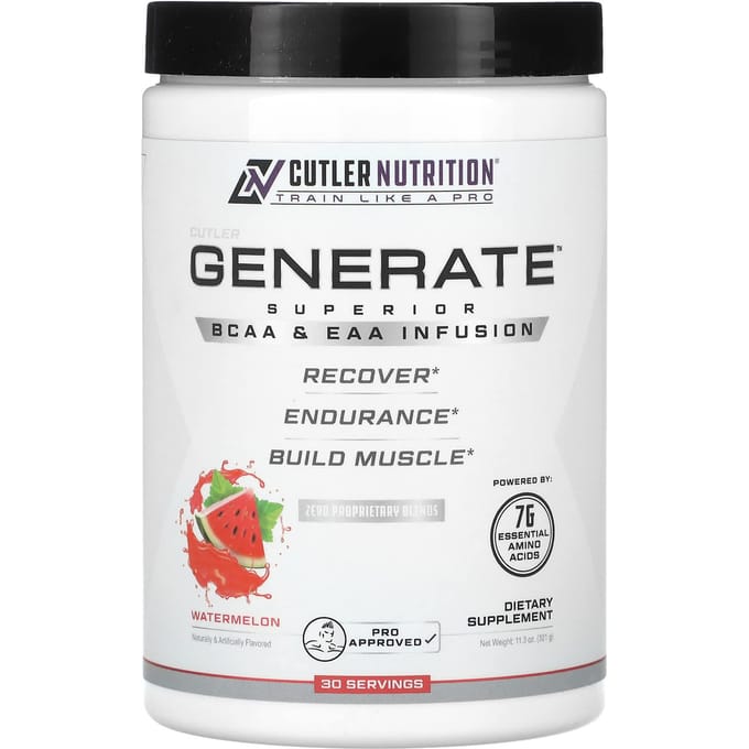 Cutler Nutrition, Product, Verrijkt met Superieure BCAA's en EAA's, Watermeloensmaak, 11,3 oz (321 g)