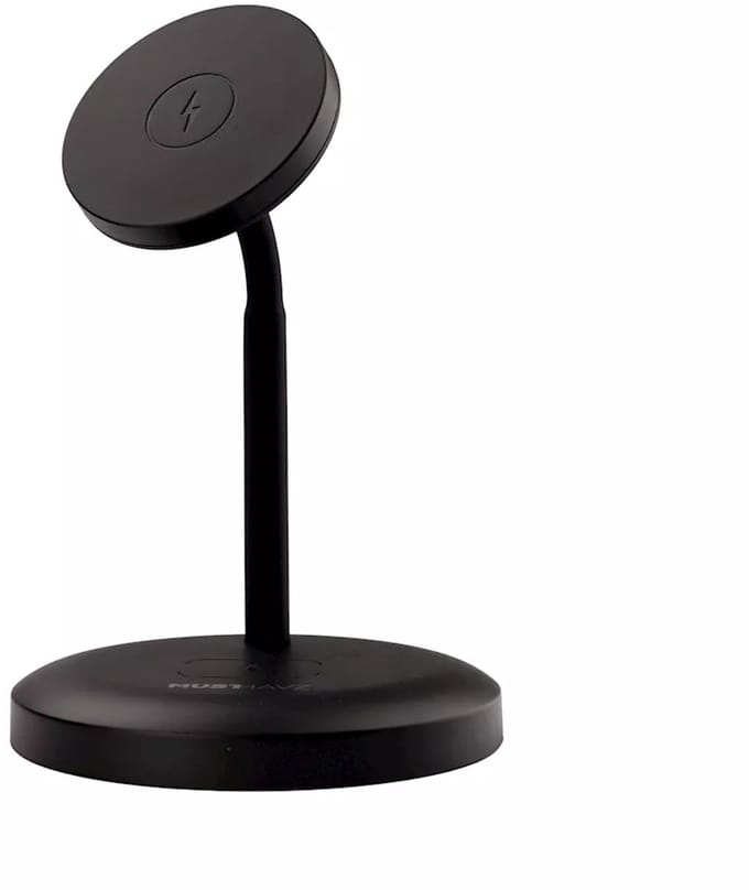 Musthavz - MagStand 2-in-1 - MagSafe draadloze oplader - zwart