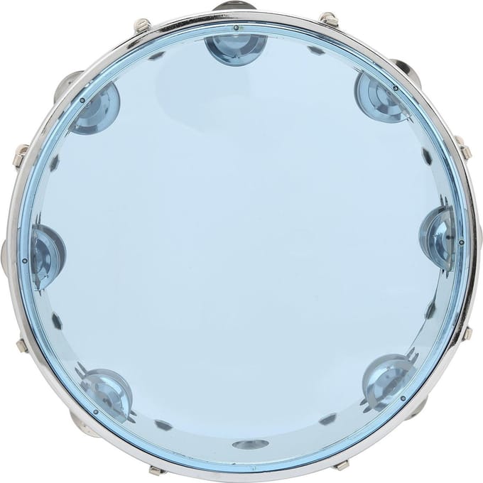 MBAT Tamboerijn Verstelbare Dubbele Rij 10in Percussie Jingles Instrument voor Feest Blauw blauw