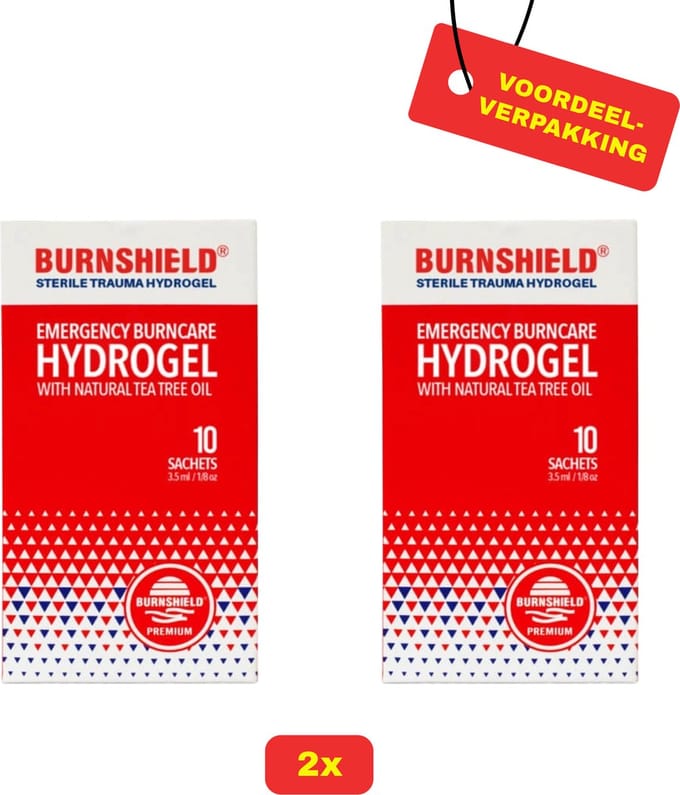 Burnshield Hydrogel - 2x 10 zakjes voordeelverpakking