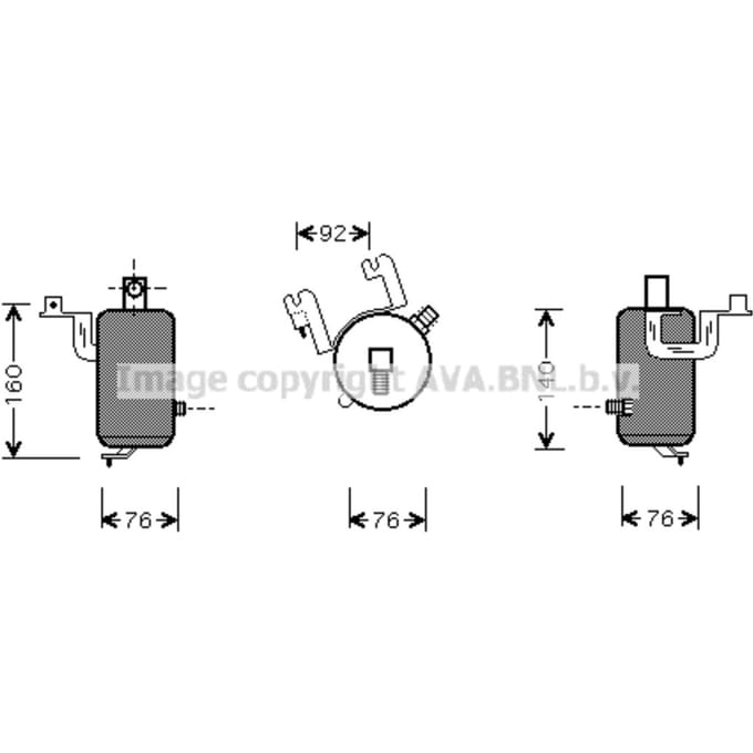 Droger, airconditioningsysteem AVA COOLING CND203