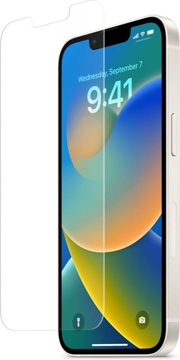 Eko, Screenprotector geschikt voor iPhone 15 Plus - [3 Stuks] Tempered Glass, Transparant