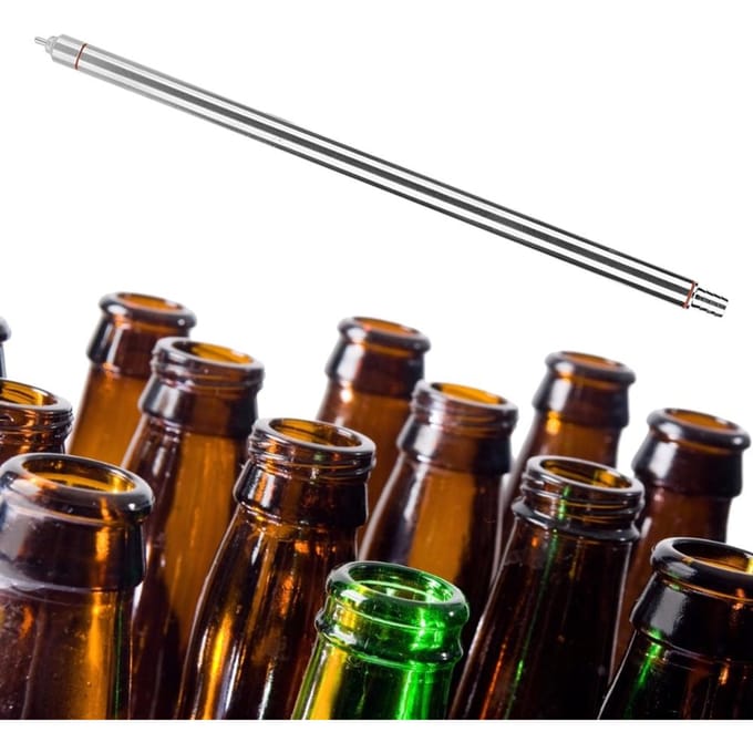 13.7in Roestvrij Staal Bier Bottelen Veerbeladen Bierfles Vuller Accessoires black