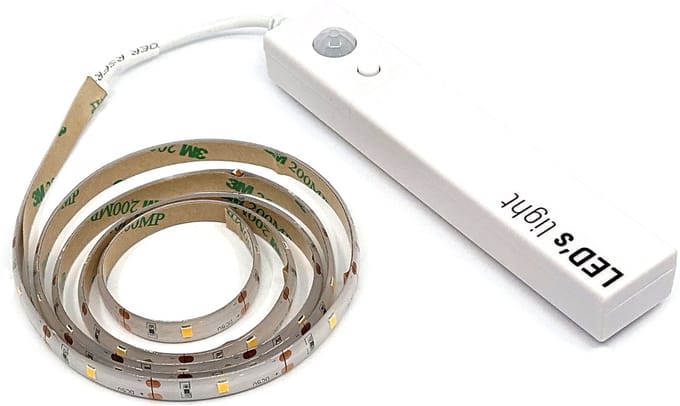 LED's Light - LED strip - 100 cm - Sensor - 3000K - 4x AAA batterij
