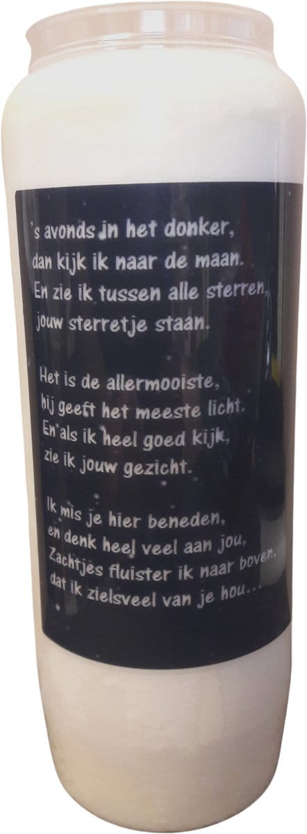Noveenkaars Spreuk 017 - 9 dagen brander (5 stuks)