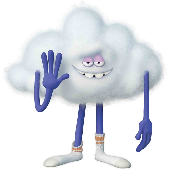 Trolls World Tour Cloud Guy Mini Sized Kartonnen Uitknipsel