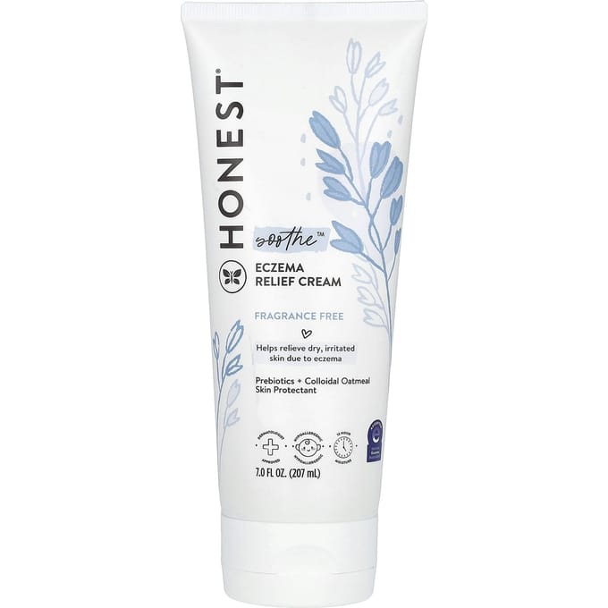The Honest Company, Crème Apaisante pour Eczéma, 7 fl oz (207 ml) white
