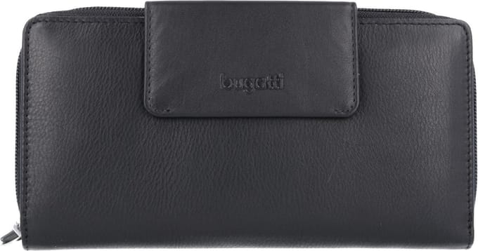 Bugatti Vertice portemonnee leer 20,5 cm - Dames - Horizontaal - schwarz