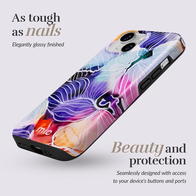 MIO MagSafe iPhone 16 Pro Max Hoesje Hard Shell Back Cover Flowers