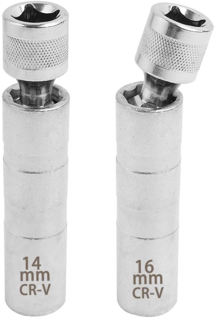 Dailygoods- Bougiesleutel Set 2 Stuks - 14mm/16mm - Magnetische