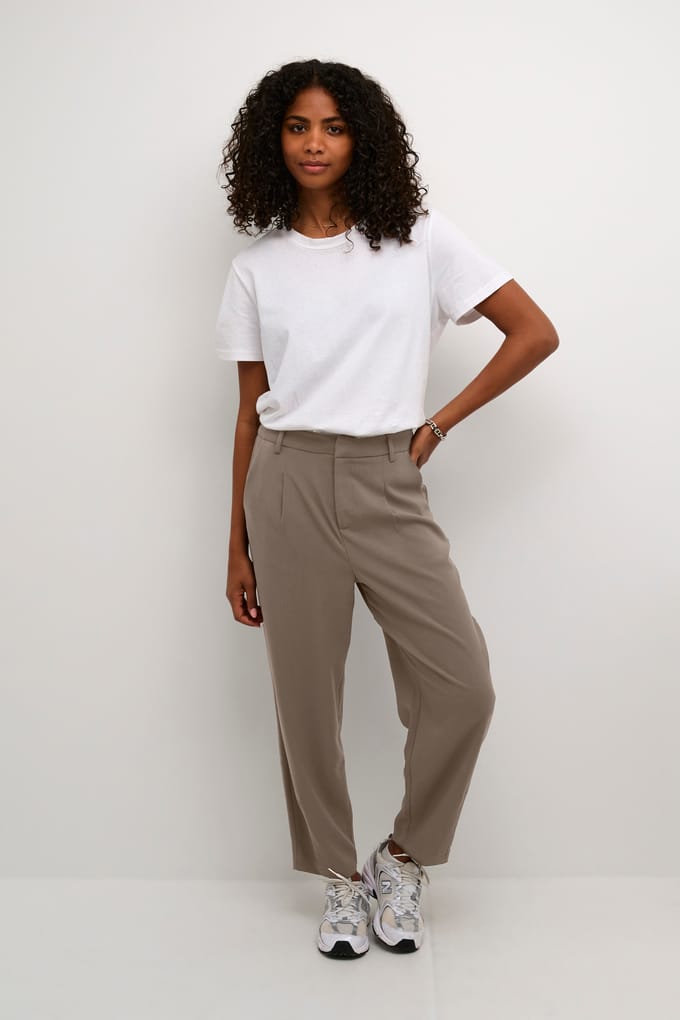 Kaffe Broek Kamerle 7 8 Pants Suiting 10504769 190810 Major Brown Dames Maat - W38