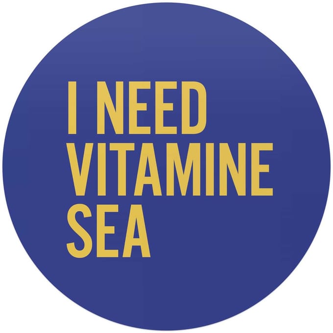 Glasschilderij Vitamin Sea - Ø 70 - Glas - REINDERS