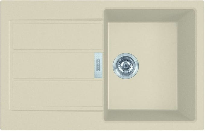 Franke Sirius 2.0 - Tectonite spoelbak S2D 611-78, 78x50 cm, beige 143.0670.896