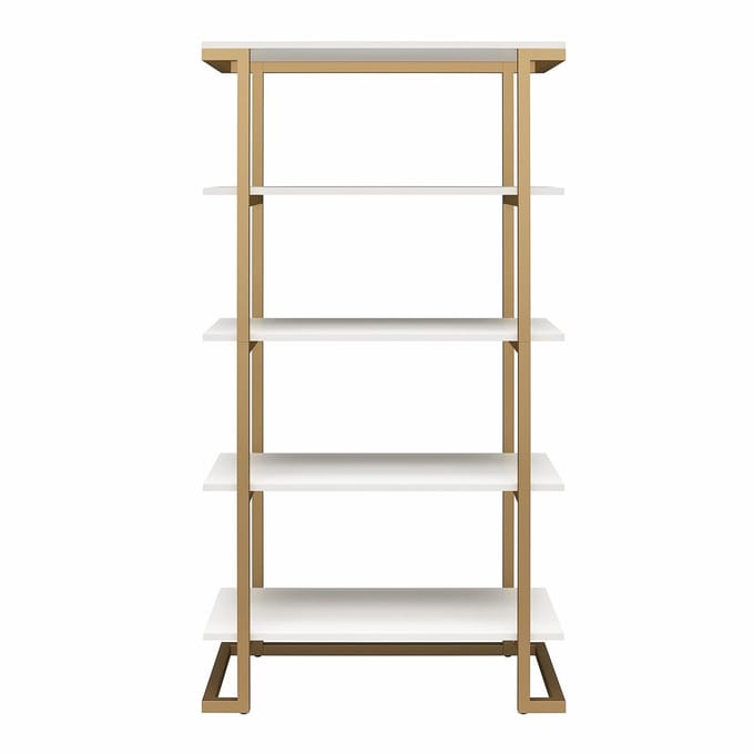 Camila-Boekenkast - 5 Planken - Wit Houtlook