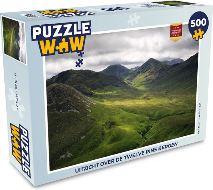 Puzzel Uitzicht over de Twelve Pins bergen - Legpuzzel - Puzzel 500 stukjes