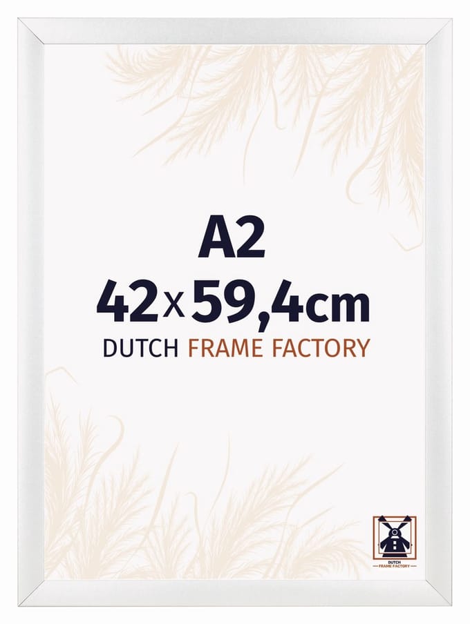 Fotolijst A2 42x59,4 cm - MDF - Wit Hoogglans - Praag