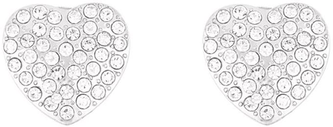 Button Cover - Cuffling - Knoopclip - Hart - Strass - Set van 2