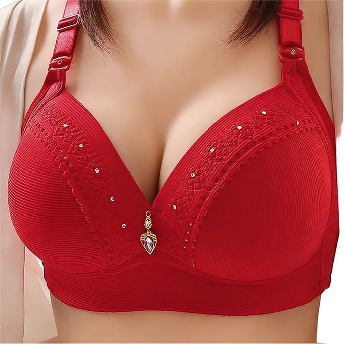 Erotische BH - Beha - Rood - Diamantjes - Dames - Lingerie