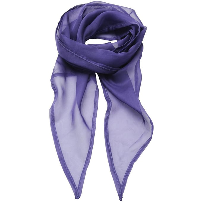 Premier Dames/Dames Chiffon Sjaal (Paars)
