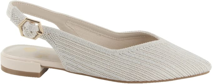 La Strada Slingback Beige Knitted - Damesschoenen - Maat - 42