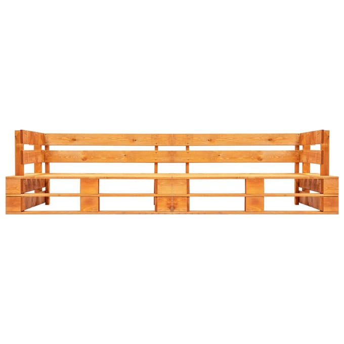vidaXL - Tuinbank - 2-zits - pallet - hout - honingbruin