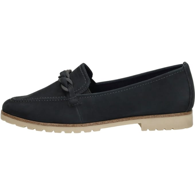Tamaris Instappers blauw Leer - Maat 37