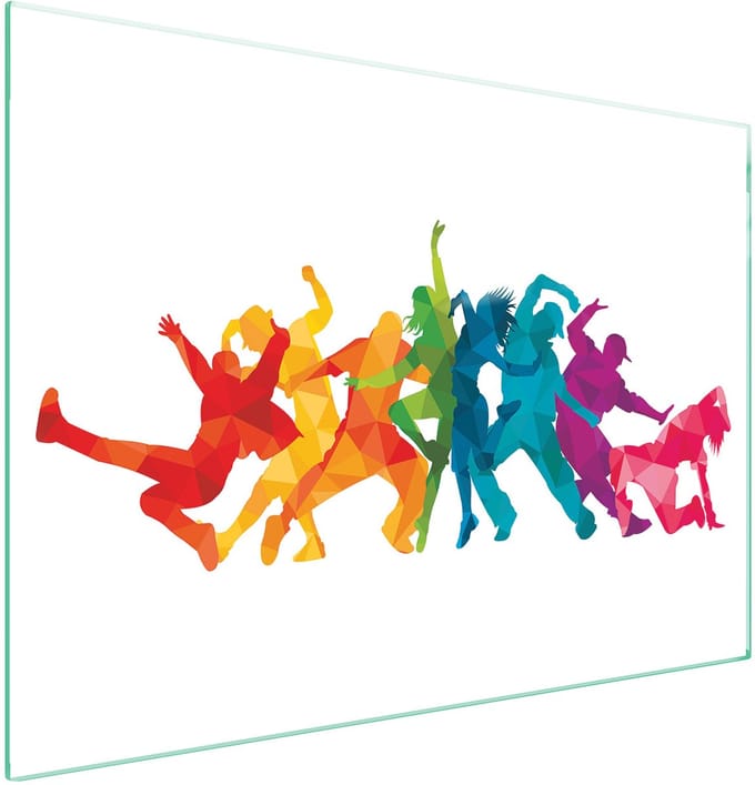 TMK ArtDeko - Serie - Glazen Beschermplaat - 70x52 cm - Wit